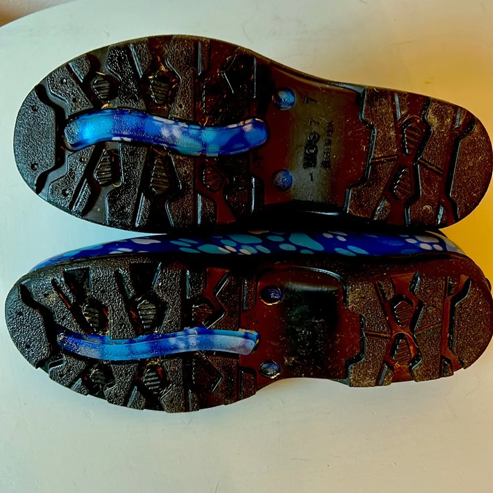 Waterproof Outdoor Sloggers Sky Blue Dog Paws 🐾 Womens 7 Medium - Picture 3 of 4